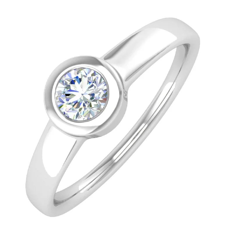 Jewelry Clearance Event – Last Chance For Stunning Deals 1/2 Carat Bezel Set Diamond Solitaire Engagement Ring in Gold Jewelry Clearance Event – Last Chance For Stunning Deals 1/2 Carat Bezel Set Diamond Solitaire Engagement Ring in Gold
