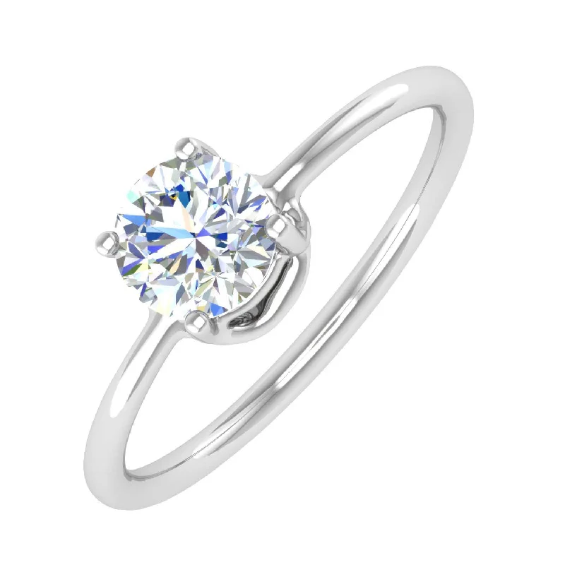 Affordable Gold-Plated Jewelry For Modern Fashion 1/2 Carat Diamond Solitaire Engagement Ring in Gold Affordable Gold-Plated Jewelry For Modern Fashion 1/2 Carat Diamond Solitaire Engagement Ring in Gold
