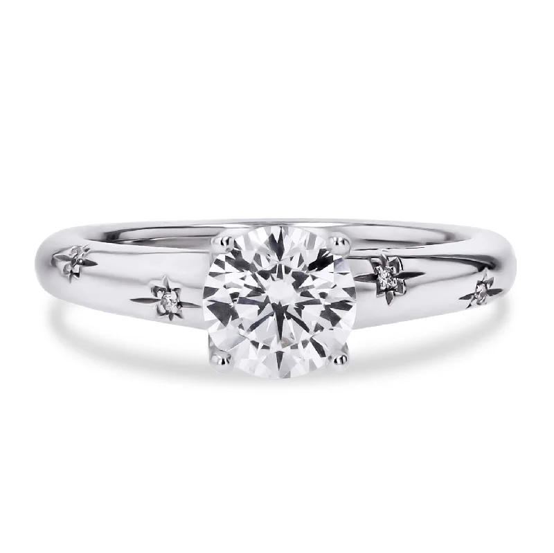 Luxury Jewelry At Unbeatable Discounts Celestial Diamond Star Engagement Ring