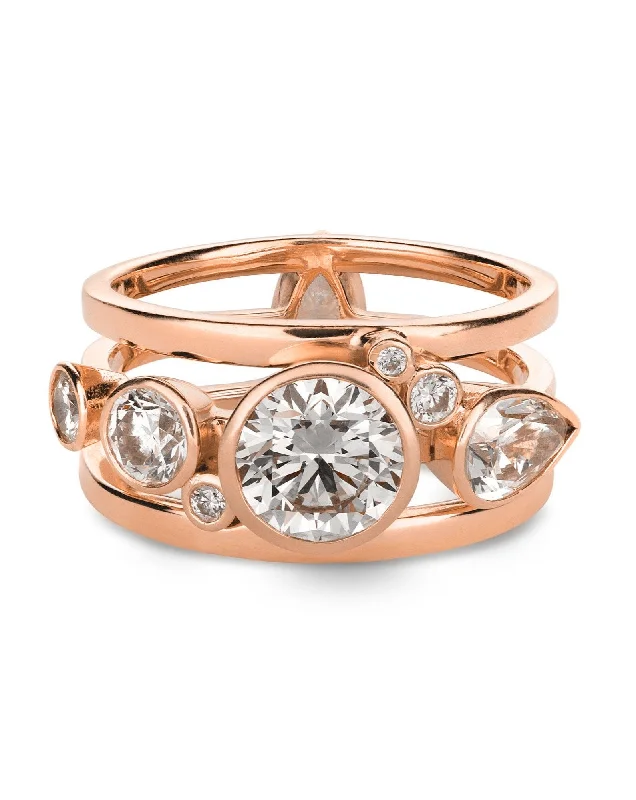 Fashion-Forward Jewelry At Incredible Prices High Five 18K Rosegold Ring w. Diamonds Fashion-Forward Jewelry At Incredible Prices High Five 18K Rosegold Ring w. Diamonds