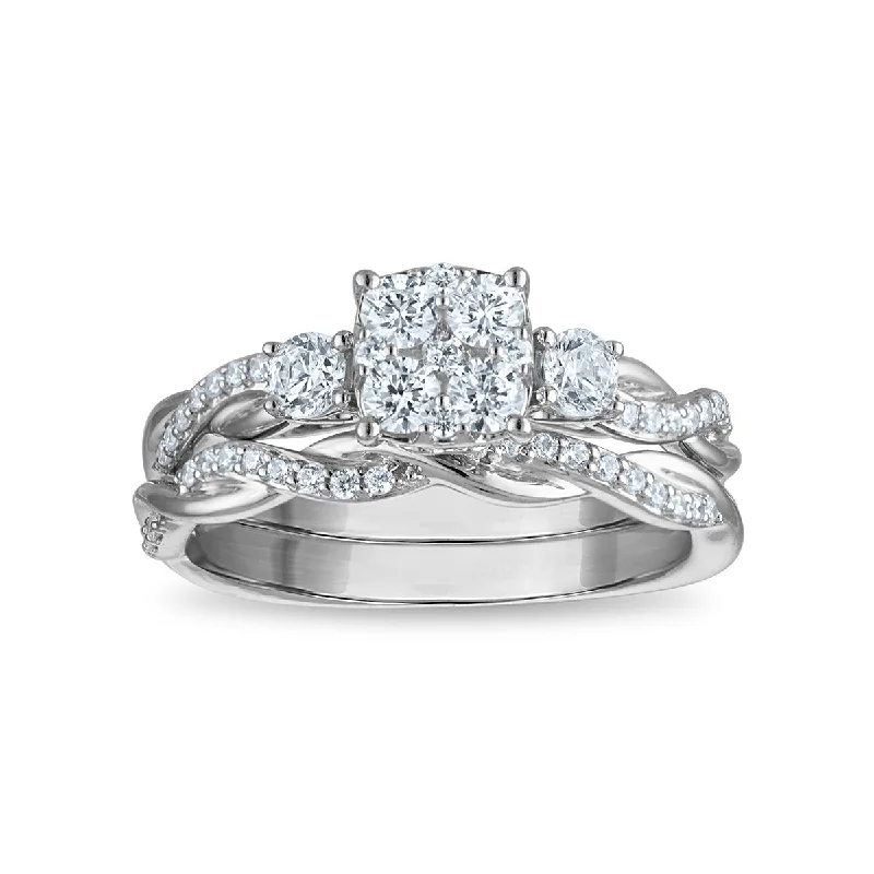 Sparkle In Style With Our Best Jewelry Deals LoveSong EcoLove 3/4 CTW Lab Grown Diamond Bridal Set in 10KT White Gold Sparkle In Style With Our Best Jewelry Deals LoveSong EcoLove 3/4 CTW Lab Grown Diamond Bridal Set in 10KT White Gold
