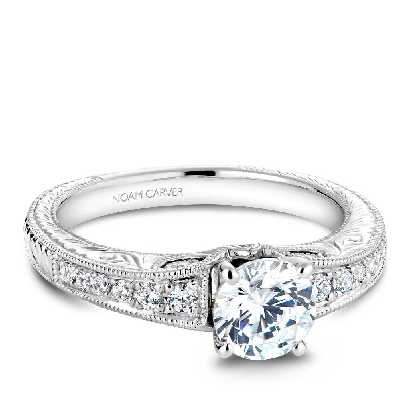 The Perfect Accessory For Less – Jewelry Sale Live Noam Carver Vintage Inspired Diamond Engagement Ring B050-01A The Perfect Accessory For Less – Jewelry Sale Live Noam Carver Vintage Inspired Diamond Engagement Ring B050-01A