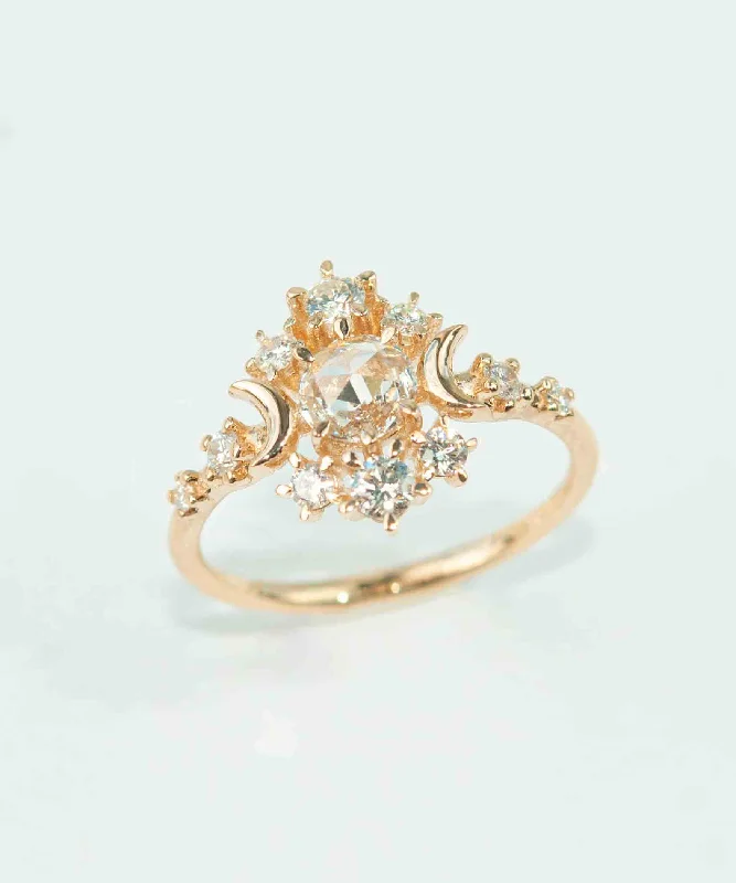 Make Your Outfit Shine With Discounted Jewelry Rosecut Diamond Wandering Cosmos Ring