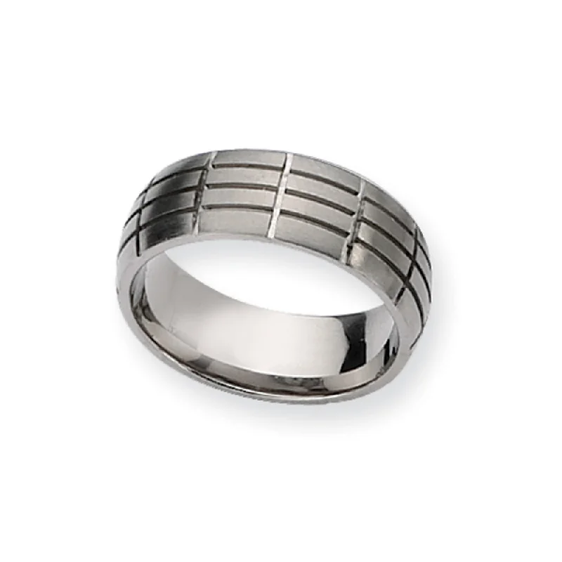 Discover Unique Jewelry With Special Limited-Time Offers Titanium, 8mm Grooved Comfort Fit Band Discover Unique Jewelry With Special Limited-Time Offers Titanium, 8mm Grooved Comfort Fit Band