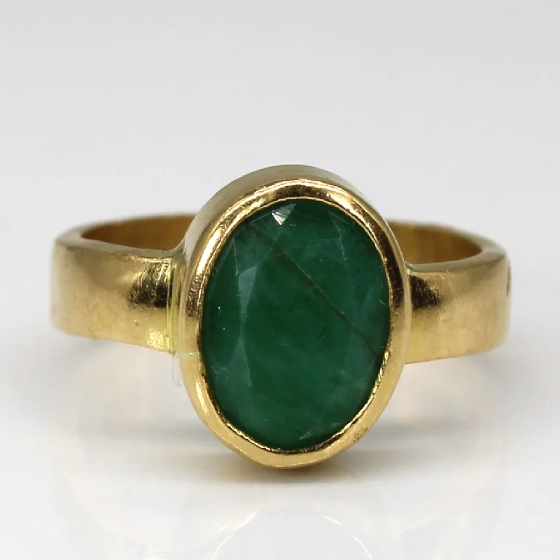 Upgrade Your Collection With Our Limited-Time Jewelry Sale Bezel Set Emerald Ring | 1.50ct | SZ 4.75 |
