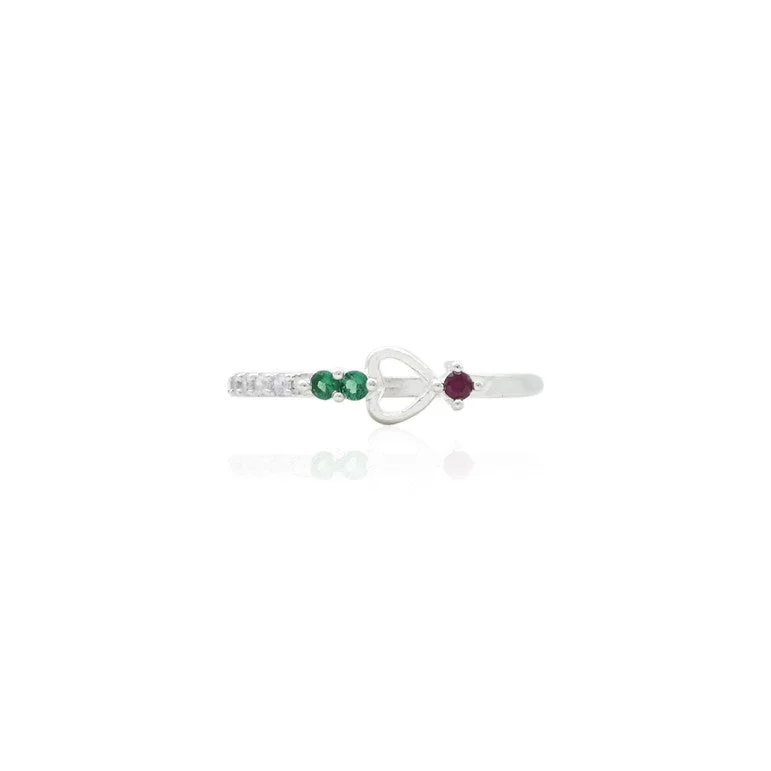 Affordable Luxury Jewelry For Every Occasion Silver Precious Center Heart Design Ring