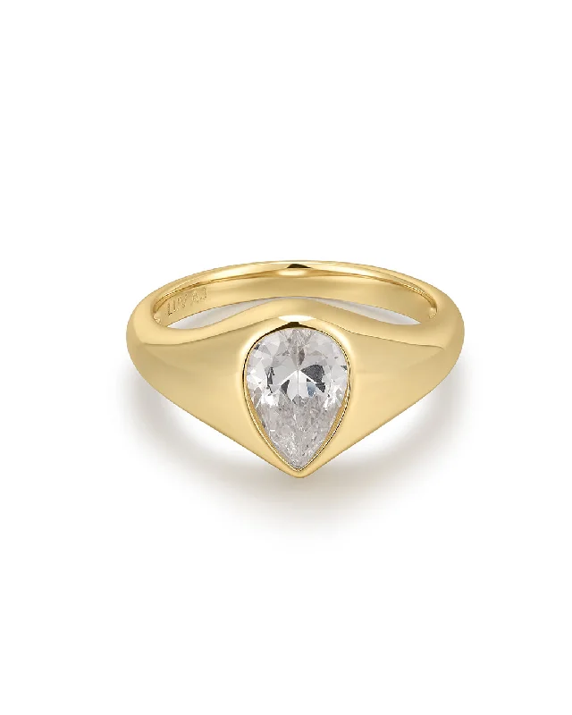 Sparkle For Less – Shop Jewelry Deals Now The Poire Bezel Ring