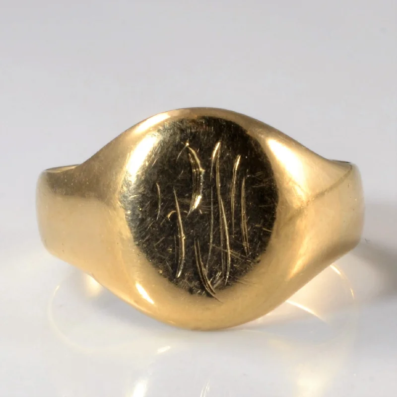 Premium Jewelry Now Available At Special Discounts Initial 'RM' Gold Signet Ring | SZ 8 | Premium Jewelry Now Available At Special Discounts Initial 'RM' Gold Signet Ring | SZ 8 |