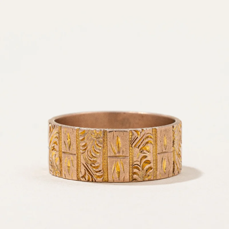 Last Chance To Grab Your Favorite Jewelry At A Discount 1890's Hand Carved Band | SZ 6.75 | Last Chance To Grab Your Favorite Jewelry At A Discount 1890's Hand Carved Band | SZ 6.75 |