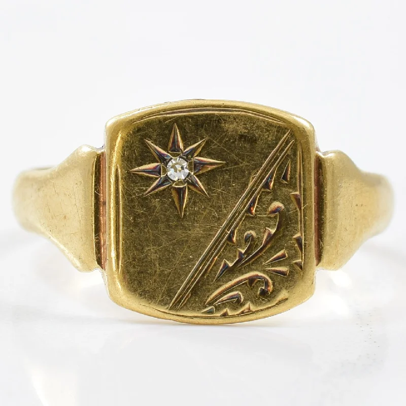 Elegant Jewelry, Affordable Luxury – Shop Now Diamond Signet Ring | 0.01ct | SZ 9.25 | Elegant Jewelry, Affordable Luxury – Shop Now Diamond Signet Ring | 0.01ct | SZ 9.25 |