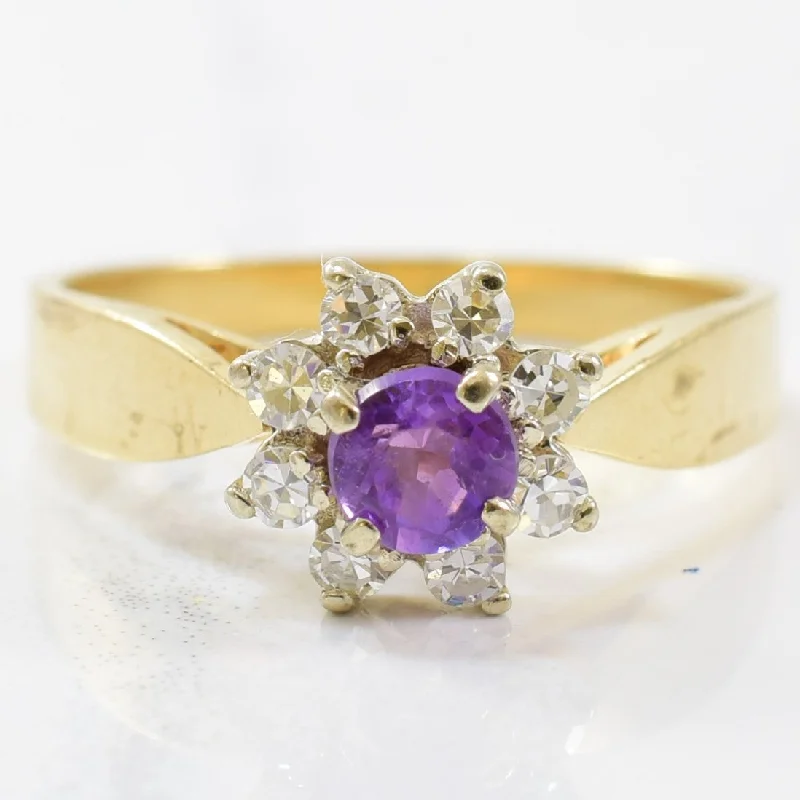 Jewelry Sale Alert – Shop Timeless Elegance Today Amethyst & Diamond Halo Ring | 0.16ctw, 0.25ct | SZ 5.5 | Jewelry Sale Alert – Shop Timeless Elegance Today Amethyst & Diamond Halo Ring | 0.16ctw, 0.25ct | SZ 5.5 |