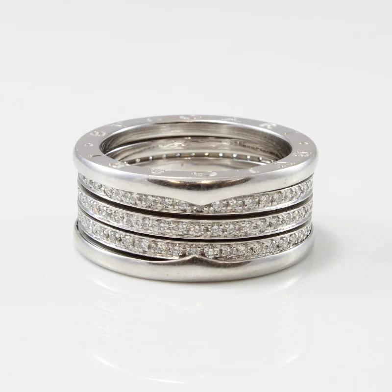 Must-Have Jewelry At Irresistible Discounts BVLGARI' B.zero1 Four Band Diamond Ring Must-Have Jewelry At Irresistible Discounts BVLGARI' B.zero1 Four Band Diamond Ring