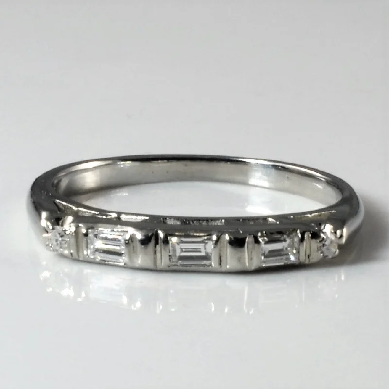 Your Dream Jewelry At Dream Prices Art Deco Era Baguette Diamond Band | 0.17ctw | SZ 4.5 | Your Dream Jewelry At Dream Prices Art Deco Era Baguette Diamond Band | 0.17ctw | SZ 4.5 |