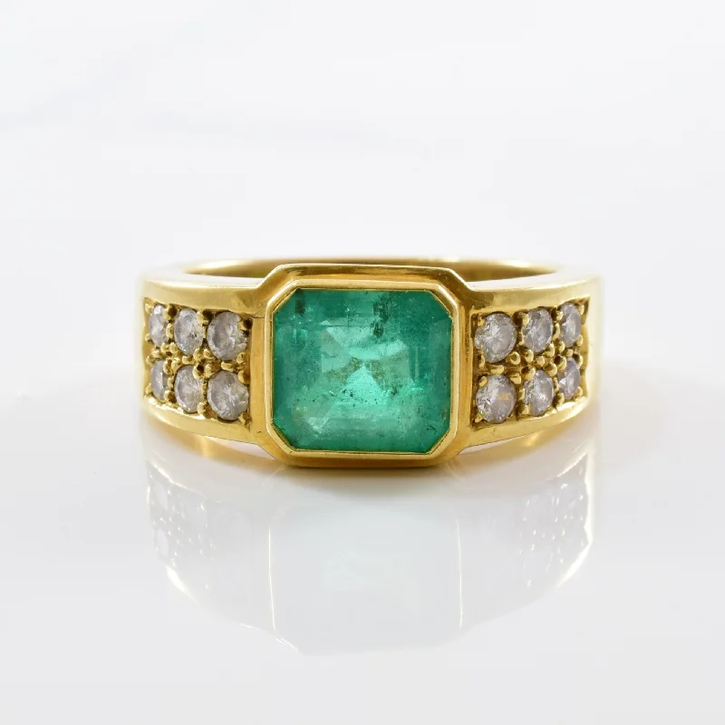 Limited-Time Offer On Premium Jewelry Collections Bezel Set Emerald & Diamond Ring | 0.36 ctw SZ 5.5 | Limited-Time Offer On Premium Jewelry Collections Bezel Set Emerald & Diamond Ring | 0.36 ctw SZ 5.5 |