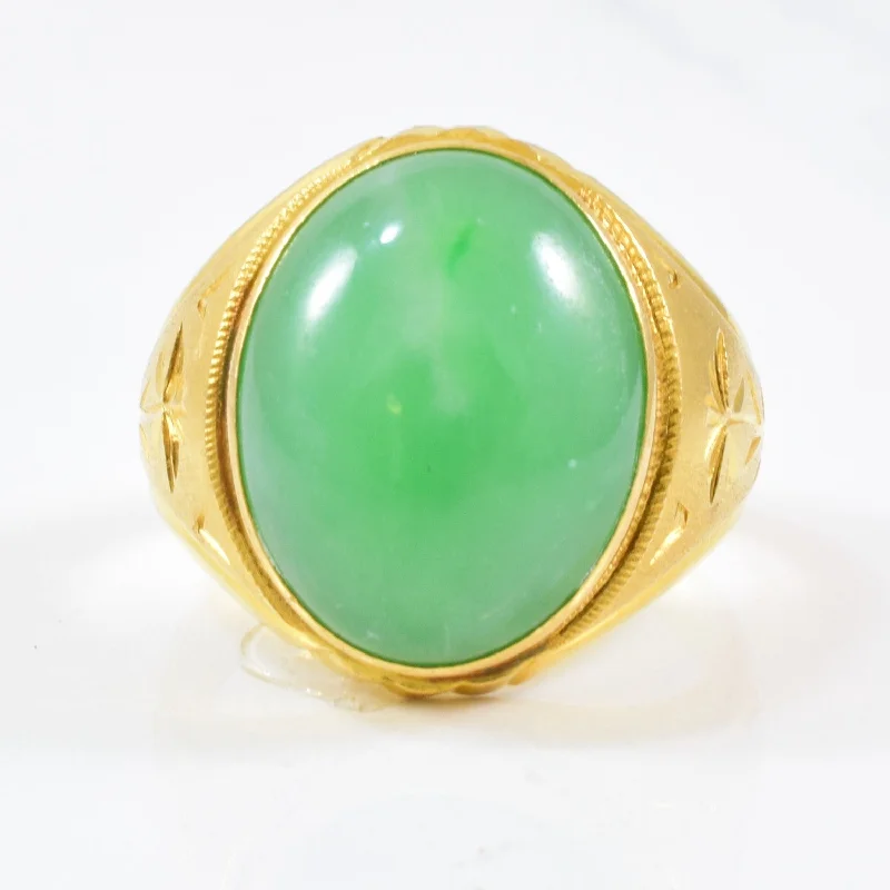 Jewelry Clearance Event – Last Chance For Stunning Deals Bezel Set Jadeite Ring | 14.50ct | SZ 9.5 | Jewelry Clearance Event – Last Chance For Stunning Deals Bezel Set Jadeite Ring | 14.50ct | SZ 9.5 |