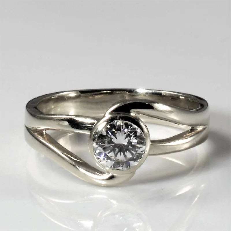 Bohemian-Inspired Jewelry For Free-Spirited Fashion Bezel Set Solitaire Diamond Ring | 0.48ct | SZ 5.5 | Bohemian-Inspired Jewelry For Free-Spirited Fashion Bezel Set Solitaire Diamond Ring | 0.48ct | SZ 5.5 |