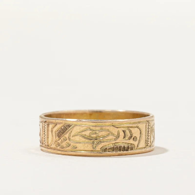 Sparkle More For Less – Jewelry Sale Happening Now Hand Carved Bird Art Gold Band | SZ 6 | Sparkle More For Less – Jewelry Sale Happening Now Hand Carved Bird Art Gold Band | SZ 6 |