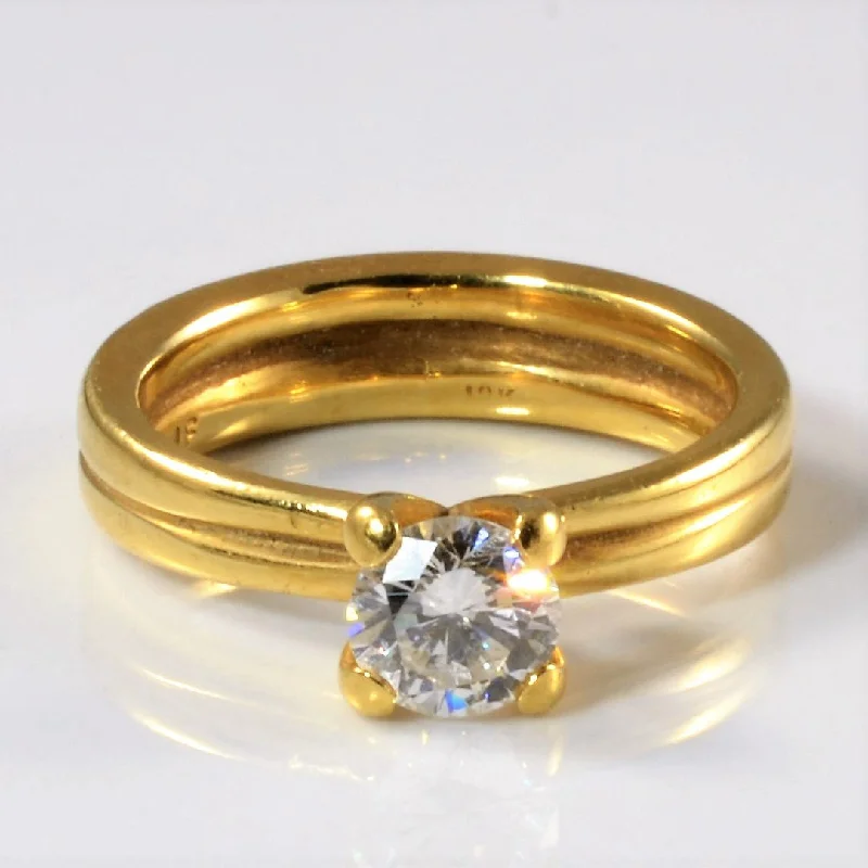 High-Quality Jewelry At A Fraction Of The Cost 'Birks' Double Band Solitaire Diamond Engagement Ring | 0.55ct | SZ 5 | High-Quality Jewelry At A Fraction Of The Cost 'Birks' Double Band Solitaire Diamond Engagement Ring | 0.55ct | SZ 5 |