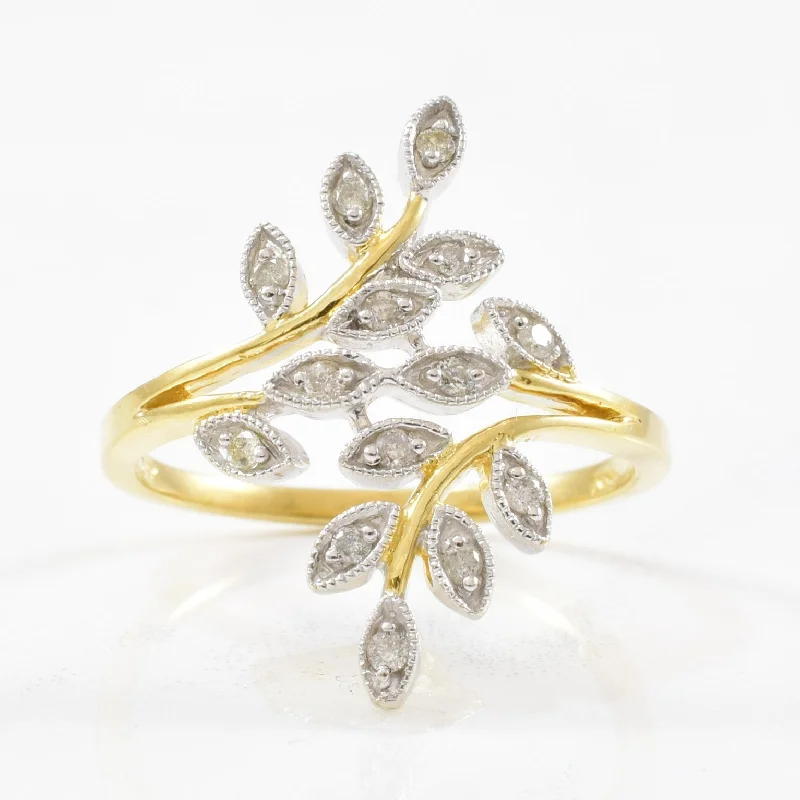 The Perfect Jewelry Piece At The Perfect Discount Diamond Branch Bypass Ring | 0.08ctw | SZ 7 | The Perfect Jewelry Piece At The Perfect Discount Diamond Branch Bypass Ring | 0.08ctw | SZ 7 |