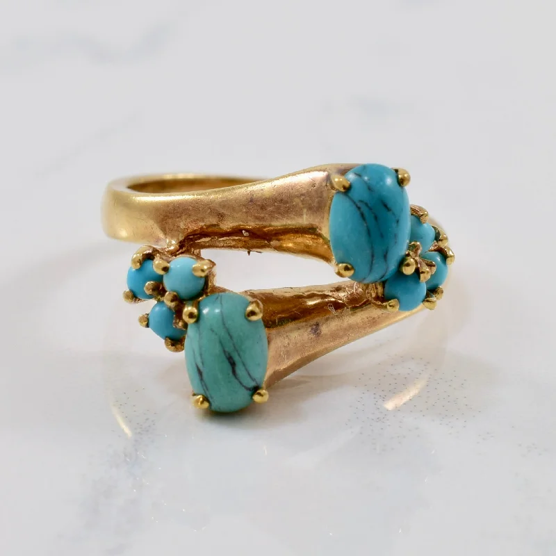 Jewelry Clearance Event – Stock Up Before It's Over Bypass Turquoise Ring | 0.85ctw | SZ 6.25 | Jewelry Clearance Event – Stock Up Before It's Over Bypass Turquoise Ring | 0.85ctw | SZ 6.25 |