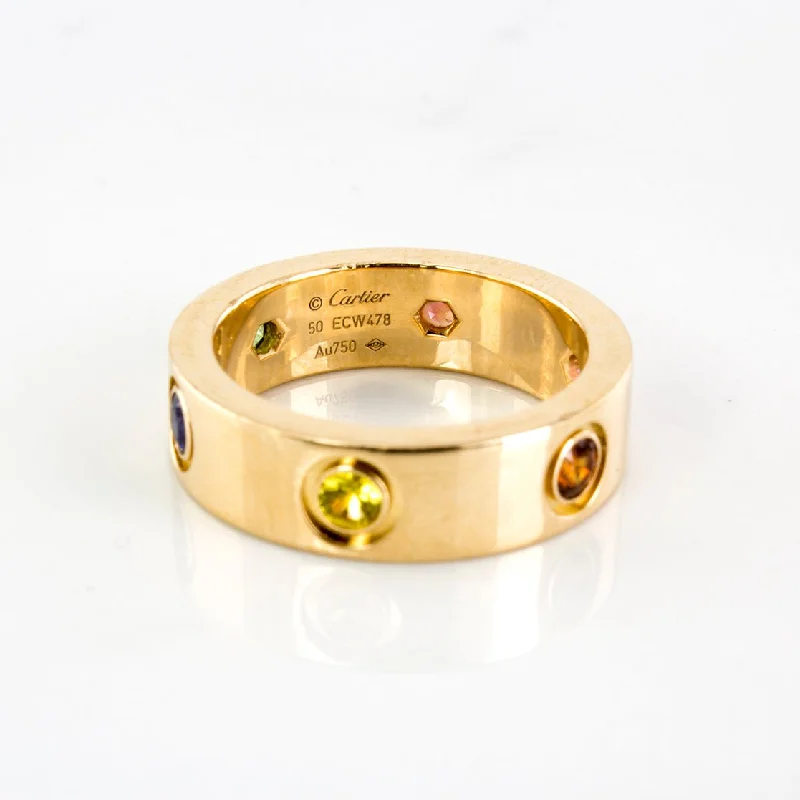 Exclusive Jewelry Markdowns – Limited-Time Offer 'Cartier' Love Ring, Multi Gemstone Exclusive Jewelry Markdowns – Limited-Time Offer 'Cartier' Love Ring, Multi Gemstone
