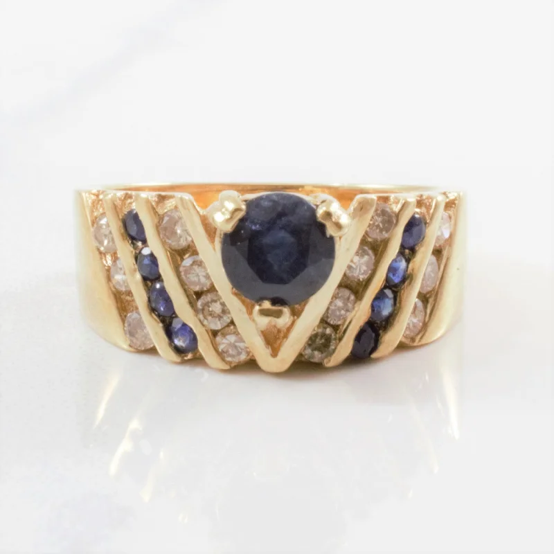 Bestselling Jewelry At Special Promotional Rates Channel Set Diamond & Sapphire Ring | 0.28ctw, 0.94ctw | SZ 5.25 | Bestselling Jewelry At Special Promotional Rates Channel Set Diamond & Sapphire Ring | 0.28ctw, 0.94ctw | SZ 5.25 |