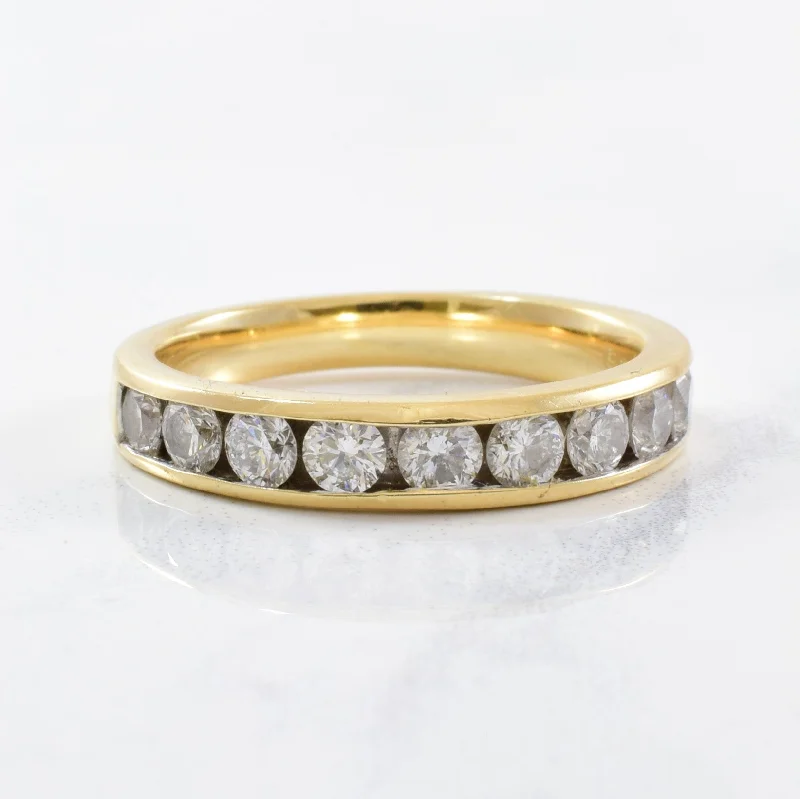 Upgrade Your Jewelry Collection For Less Channel Set Diamond Semi Eternity Ring | 1.00ctw | SZ 7 | Upgrade Your Jewelry Collection For Less Channel Set Diamond Semi Eternity Ring | 1.00ctw | SZ 7 |