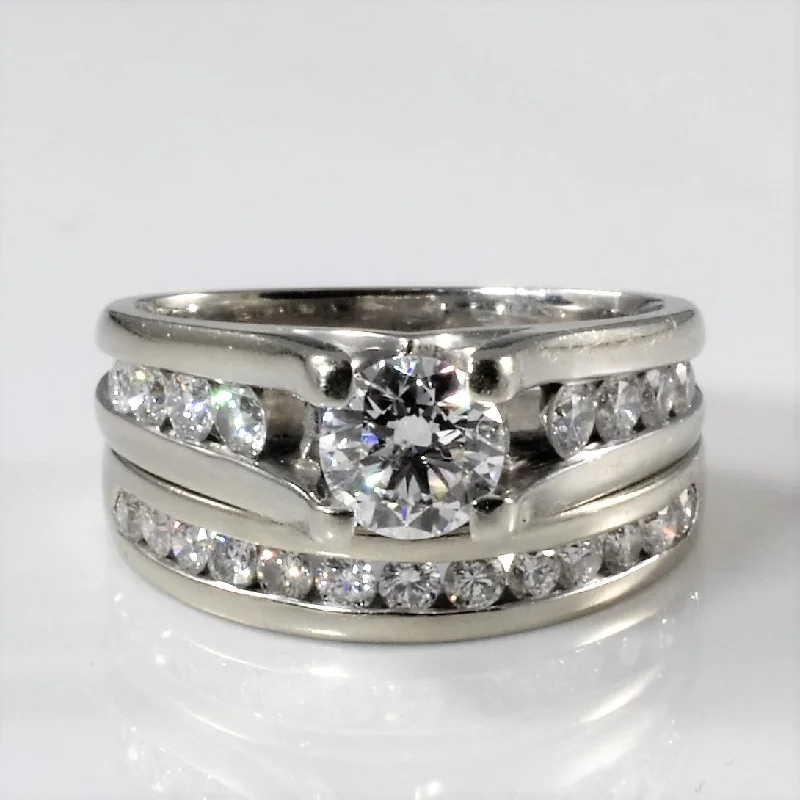 Shop Stylish Jewelry Now And Save Big Channel Diamond Wedding Ring Set | 1.42ctw | SZ 5 | Shop Stylish Jewelry Now And Save Big Channel Diamond Wedding Ring Set | 1.42ctw | SZ 5 |