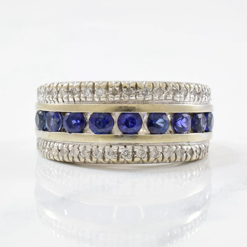 Flash Sale On Elegant Jewelry – Don't Miss Out Channel Set Sapphire & Diamond Band | 0.20ctw, 1.15ctw | SZ 6.25 | Flash Sale On Elegant Jewelry – Don't Miss Out Channel Set Sapphire & Diamond Band | 0.20ctw, 1.15ctw | SZ 6.25 |