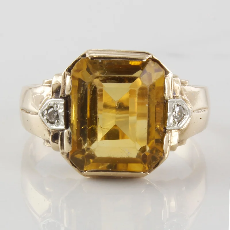 Unique Jewelry Designs Now At Discounted Rates Emerald Cut Citrine & Diamond Ring | 0.04ctw, 6.11ct | SZ 10.5 | Unique Jewelry Designs Now At Discounted Rates Emerald Cut Citrine & Diamond Ring | 0.04ctw, 6.11ct | SZ 10.5 |