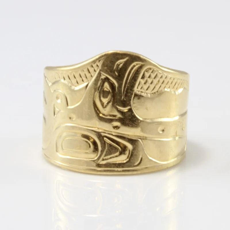 Buy More, Save More On Stunning Jewelry Pieces Clarence Mills' Indigenous Orca Art Tapered Ring | SZ 7 | Buy More, Save More On Stunning Jewelry Pieces Clarence Mills' Indigenous Orca Art Tapered Ring | SZ 7 |