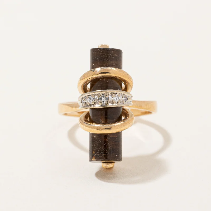 Don't Miss Out On Jaw-Dropping Jewelry Discounts Smoky Quartz & Diamond Accent Cocktail Ring | 0.05ctw, 5.50ct | SZ 7 | Don't Miss Out On Jaw-Dropping Jewelry Discounts Smoky Quartz & Diamond Accent Cocktail Ring | 0.05ctw, 5.50ct | SZ 7 |