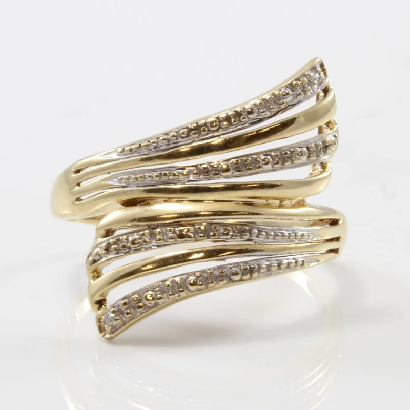 Make Every Moment Shine – Jewelry Discounts Available Diamond Details Bypass Ring | 0.01ctw | SZ 8 | Make Every Moment Shine – Jewelry Discounts Available Diamond Details Bypass Ring | 0.01ctw | SZ 8 |