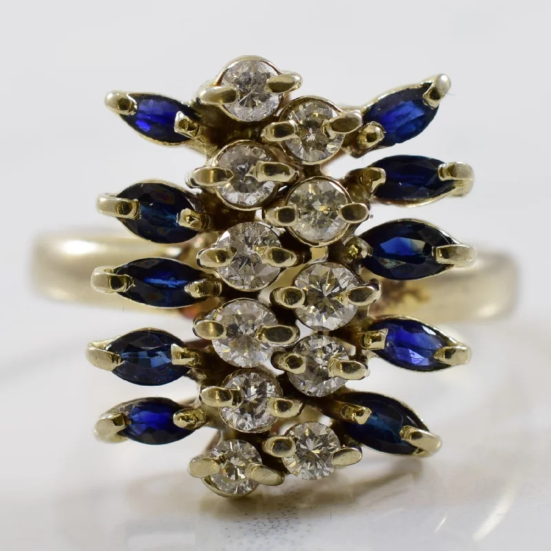 Exclusive Gemstone Jewelry At Special Prices Diamond & Sapphire Cocktail Ring | 0.25ctw, 0.50ctw | SZ 7 | Exclusive Gemstone Jewelry At Special Prices Diamond & Sapphire Cocktail Ring | 0.25ctw, 0.50ctw | SZ 7 |