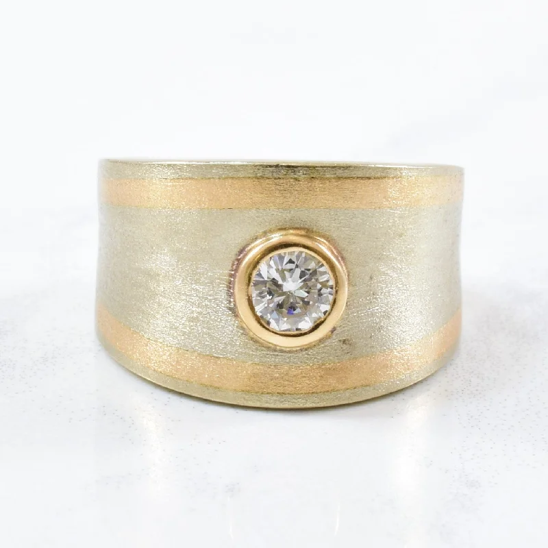 Elegant Jewelry Styles At Budget-Friendly Prices Two Tone Diamond Wide Band Ring | 0.30ct | SZ 5 | Elegant Jewelry Styles At Budget-Friendly Prices Two Tone Diamond Wide Band Ring | 0.30ct | SZ 5 |