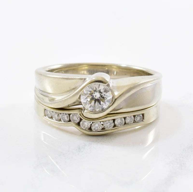 Elegant Jewelry, Affordable Luxury – Shop Now Solitaire Diamond Bypass Wedding Set | 0.47ctw | SZ 5.75 | Elegant Jewelry, Affordable Luxury – Shop Now Solitaire Diamond Bypass Wedding Set | 0.47ctw | SZ 5.75 |