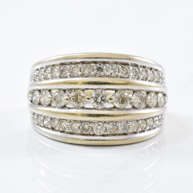 Shop Signature Jewelry Styles At Exclusive Prices Cascading Diamond Triple Row Band | 0.85ctw | SZ 8.5 | Shop Signature Jewelry Styles At Exclusive Prices Cascading Diamond Triple Row Band | 0.85ctw | SZ 8.5 |
