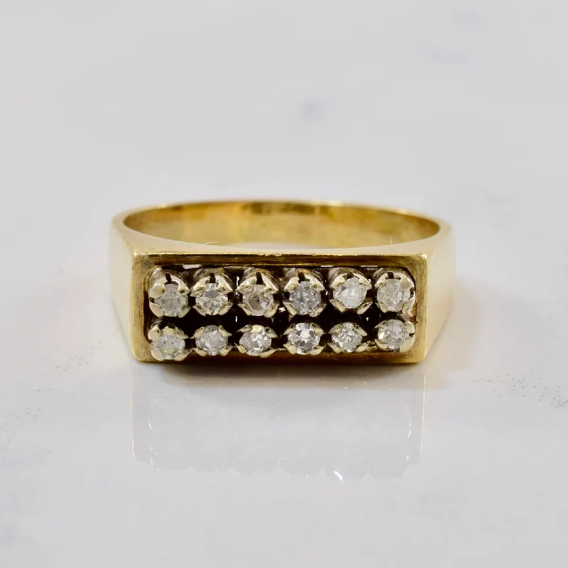 Your Dream Jewelry At Dream Prices – Shop Now Double Row Diamond Ring | 0.18ctw | SZ 5.5 | Your Dream Jewelry At Dream Prices – Shop Now Double Row Diamond Ring | 0.18ctw | SZ 5.5 |