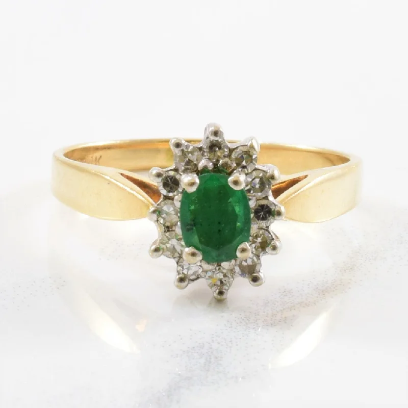 Personalized Jewelry Sale – Unique Pieces At Great Prices Emerald & Diamond Halo Ring | 0.12ctw, 0.30ct | SZ 7 | Personalized Jewelry Sale – Unique Pieces At Great Prices Emerald & Diamond Halo Ring | 0.12ctw, 0.30ct | SZ 7 |