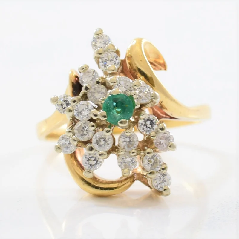 Luxury Jewelry Clearance – Shop Premium Styles Now Emerald & White Sapphire Cluster Ring | 0.10ct, 0.60ctw | SZ 6.75 | Luxury Jewelry Clearance – Shop Premium Styles Now Emerald & White Sapphire Cluster Ring | 0.10ct, 0.60ctw | SZ 6.75 |