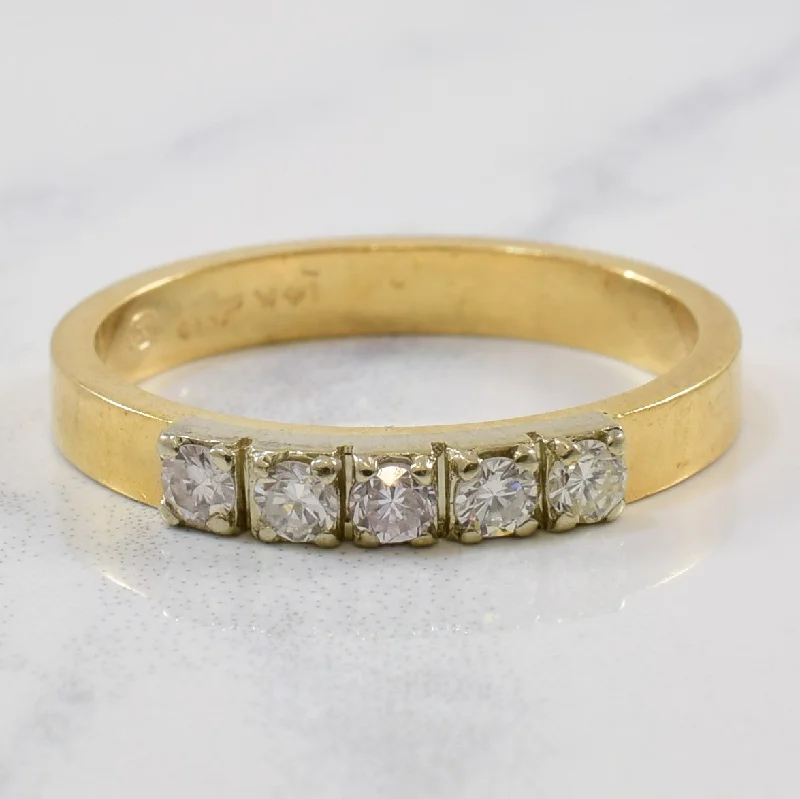 Trendy And Classic Jewelry Now At Reduced Prices 1940s Five Stone Diamond Ring | 0.20ctw | SZ 5.75 | Trendy And Classic Jewelry Now At Reduced Prices 1940s Five Stone Diamond Ring | 0.20ctw | SZ 5.75 |