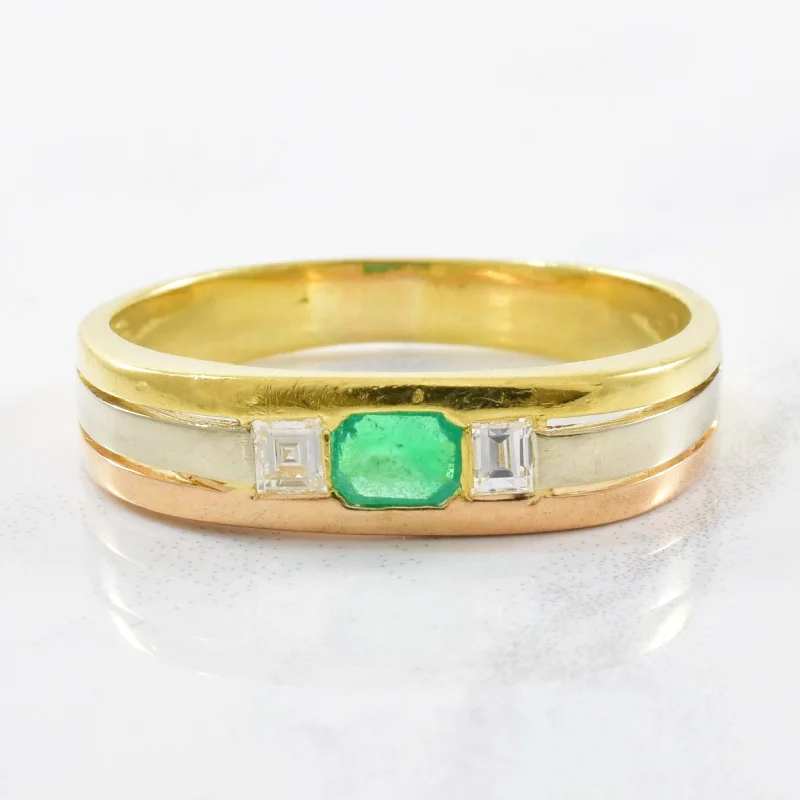 Shine Without Limits – Jewelry Sale Happening Now Flush Set Emerald & Diamond Band | 0.08ctw, 0.20ct | SZ 8 | Shine Without Limits – Jewelry Sale Happening Now Flush Set Emerald & Diamond Band | 0.08ctw, 0.20ct | SZ 8 |