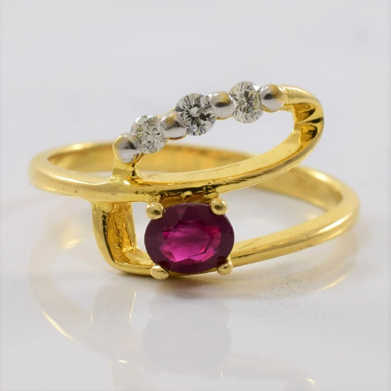 The Ultimate Jewelry Sale – Shop Premium Styles Geometric Ruby & Diamond Bypass Ring | 0.12ctw, 0.33ct | SZ 6.5 | The Ultimate Jewelry Sale – Shop Premium Styles Geometric Ruby & Diamond Bypass Ring | 0.12ctw, 0.33ct | SZ 6.5 |