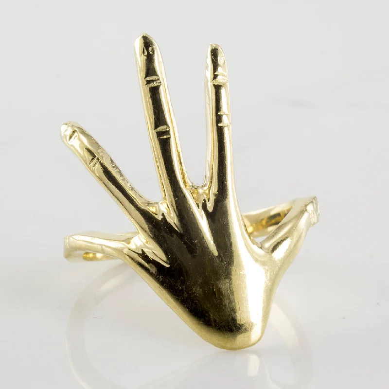 Shop Signature Jewelry Styles At Exclusive Prices Golden Hand Ring | SZ 7.75 |