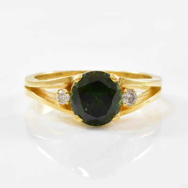 Affordable Elegance – Special Jewelry Sale Now Live Green Zircon & Diamond Ring | 0.08ctw, 2.20ct | SZ 6.75 | Affordable Elegance – Special Jewelry Sale Now Live Green Zircon & Diamond Ring | 0.08ctw, 2.20ct | SZ 6.75 |