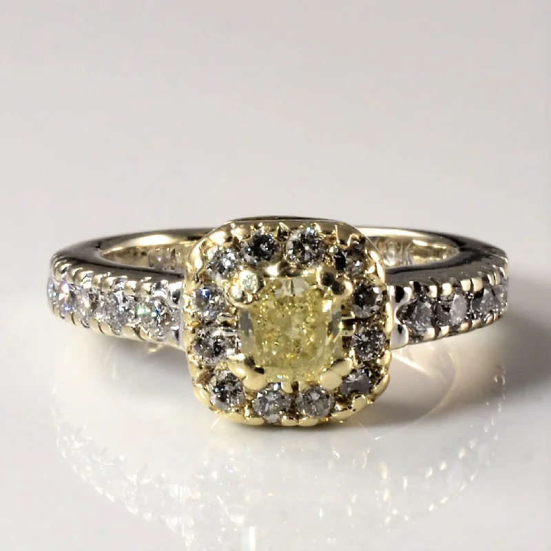 Grab Exquisite Jewelry At The Lowest Prices Fancy Yellow Diamond Engagement Ring | 0.77ctw | SZ 3.5 | Grab Exquisite Jewelry At The Lowest Prices Fancy Yellow Diamond Engagement Ring | 0.77ctw | SZ 3.5 |