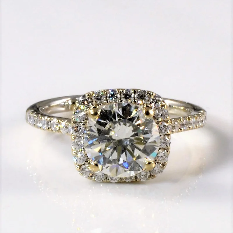 Sparkle More For Less – Jewelry Sale Happening Now Classic Diamond Halo Engagement Ring | 1.94ctw | SZ 4.75 | Sparkle More For Less – Jewelry Sale Happening Now Classic Diamond Halo Engagement Ring | 1.94ctw | SZ 4.75 |