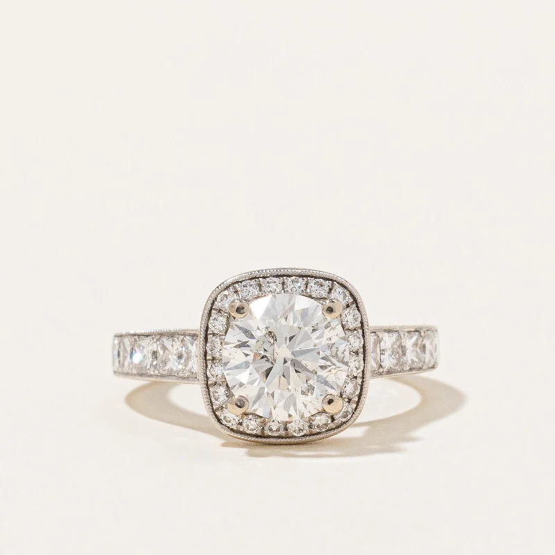 Shop Stylish Jewelry Now And Save Big Simon G' Diamond Halo Engagement Ring | 2.06ctw | SZ 4.5 | Shop Stylish Jewelry Now And Save Big Simon G' Diamond Halo Engagement Ring | 2.06ctw | SZ 4.5 |