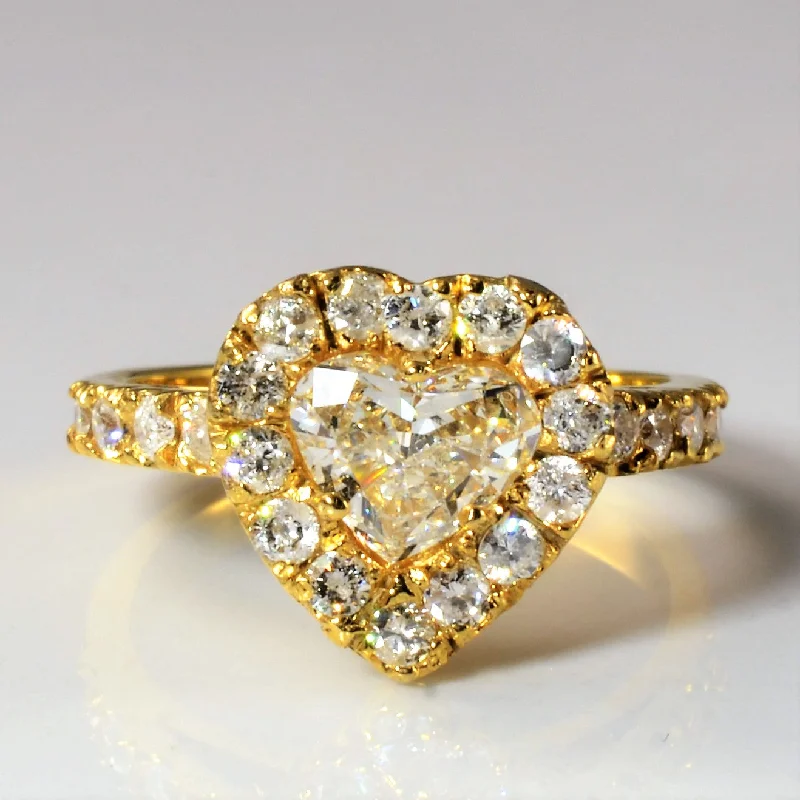 Elevate Your Jewelry Collection With Limited-Time Savings Halo Heart Diamond Engagement Ring | 1.58ctw | SZ 6.5 | Elevate Your Jewelry Collection With Limited-Time Savings Halo Heart Diamond Engagement Ring | 1.58ctw | SZ 6.5 |