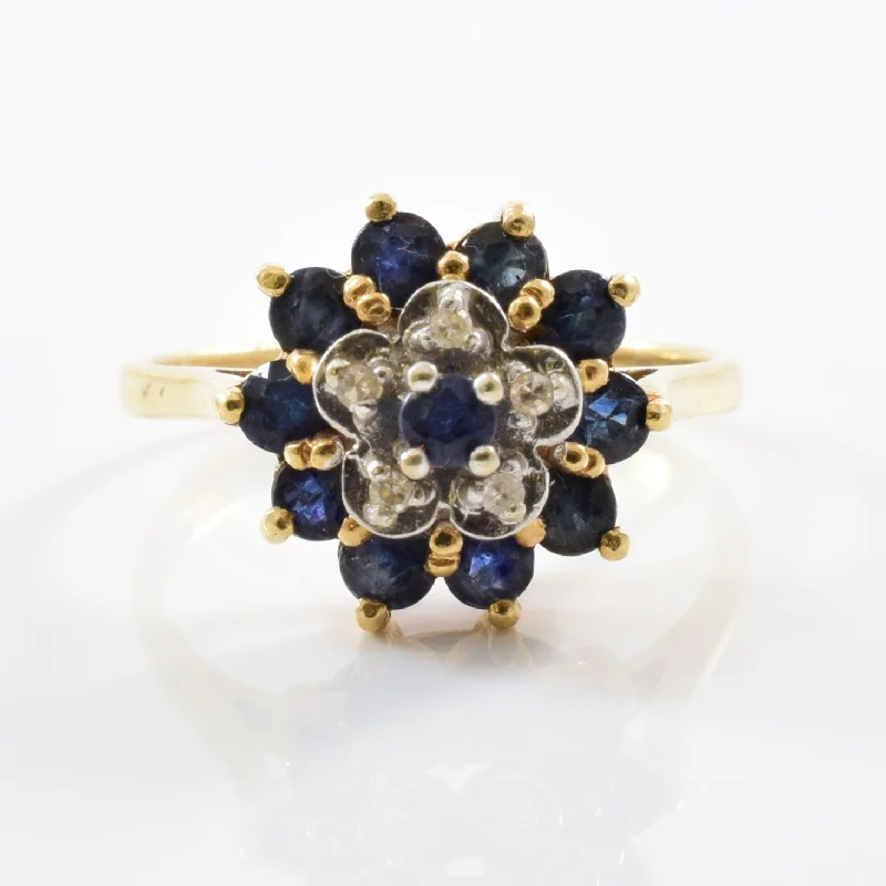 Buy More, Save More On Stunning Jewelry Designs High Set Floral Sapphire & Diamond Ring | 0.05ctw, 1.00ctw | SZ 6.5 | Buy More, Save More On Stunning Jewelry Designs High Set Floral Sapphire & Diamond Ring | 0.05ctw, 1.00ctw | SZ 6.5 |